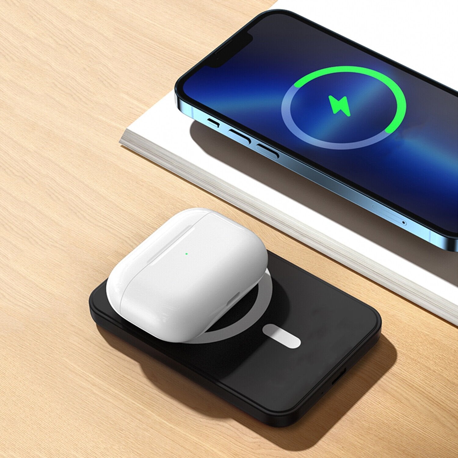 FozTech - 10000mAh Portable Power Bank Wireless Fast Charger with USB-C PD3.0 Charging - Black - USB Power Adapter - FozTech Official Store