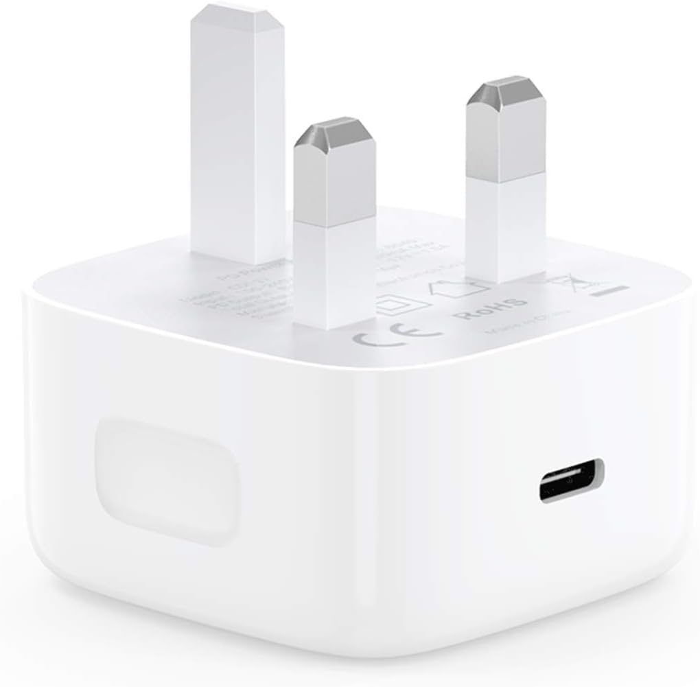 FozTech - 20W USB-C PD Fast Charger Mains Power Adapter - White - USB Mains Charger - FozTech