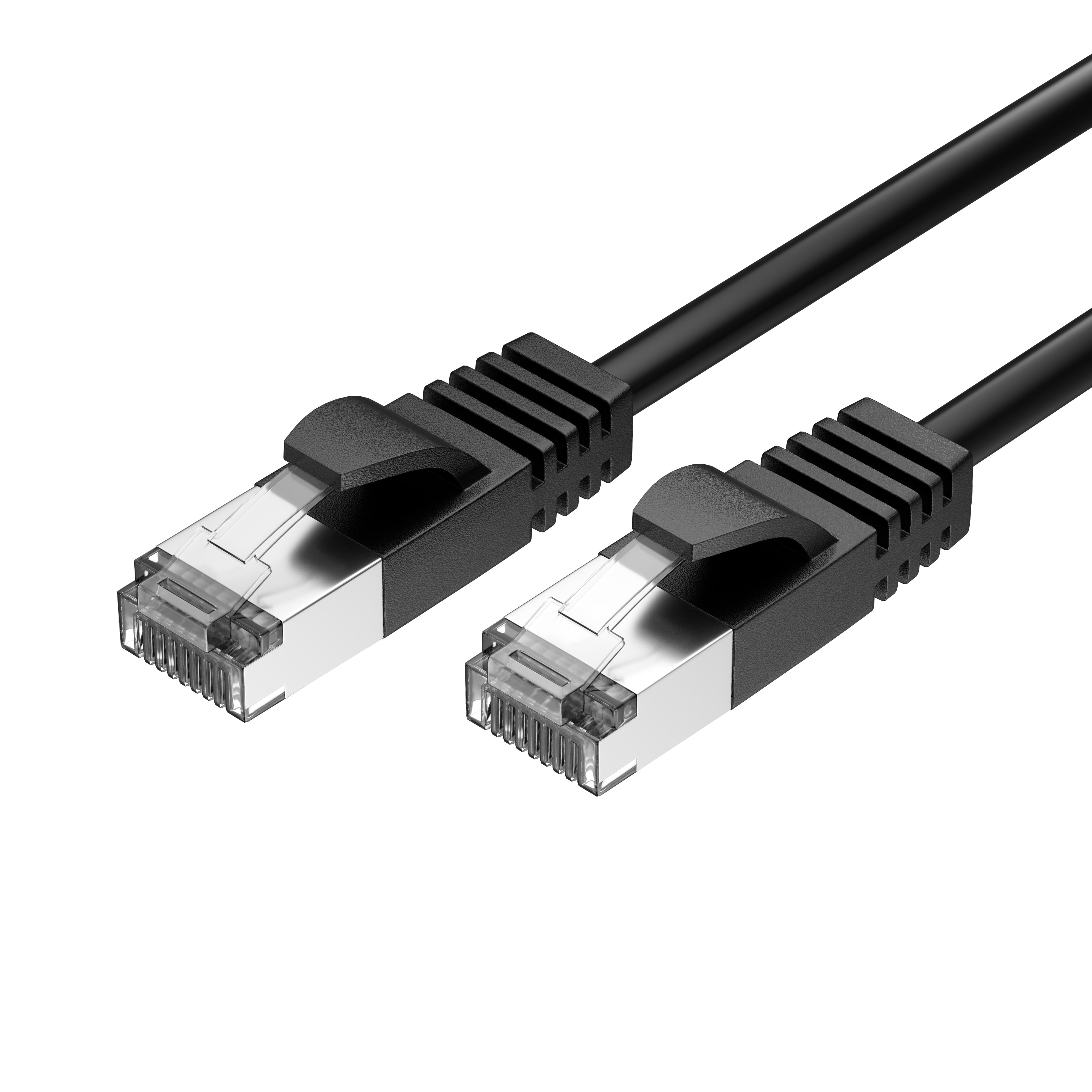 FozTech - CAT6 Unshielded RJ45 Ethernet LAN UTP Patch Cable PVC - Black - Ethernet Cables - FozTech