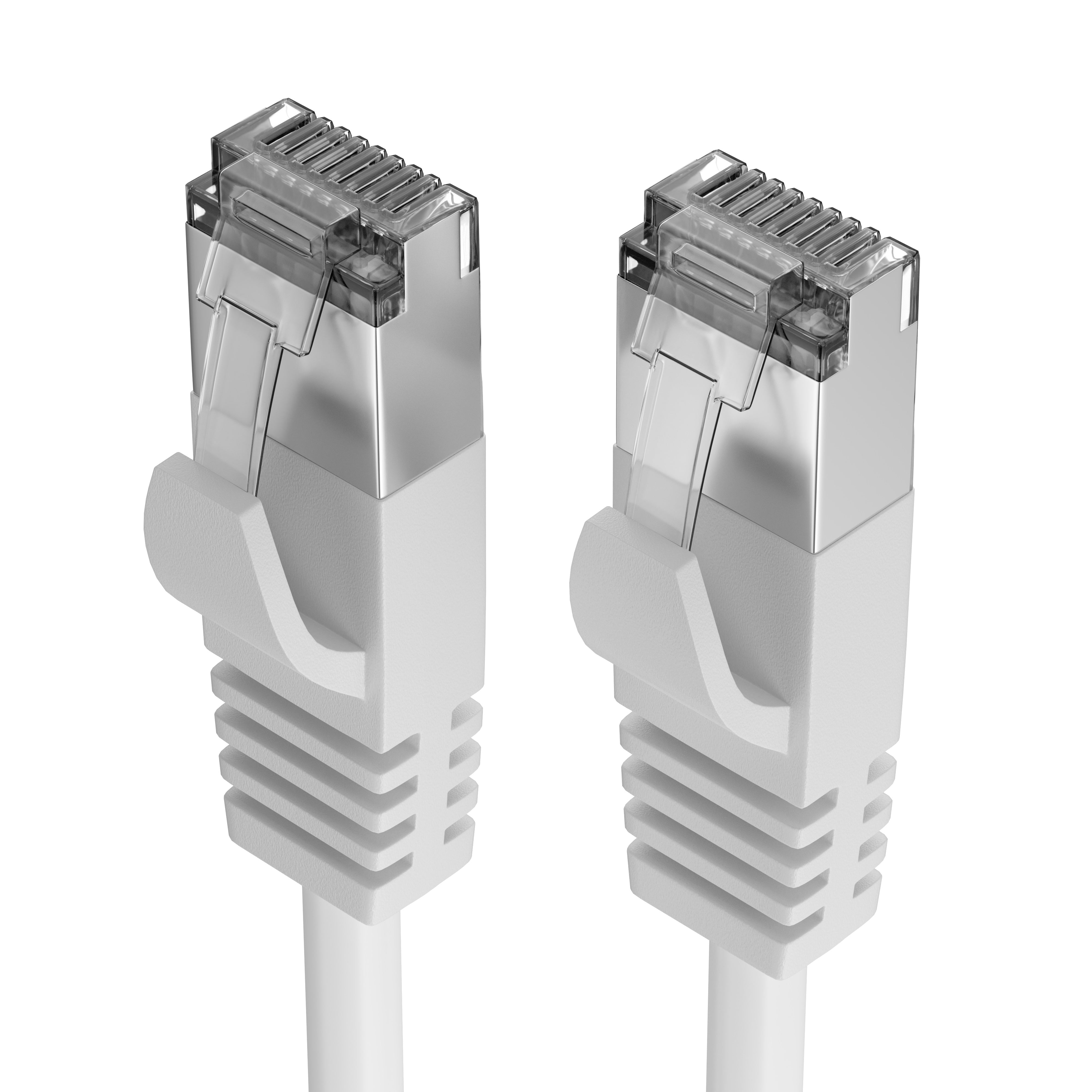 FozTech - CAT6 Unshielded RJ45 Ethernet LAN UTP Patch Cable PVC - White - Ethernet Cables - FozTech