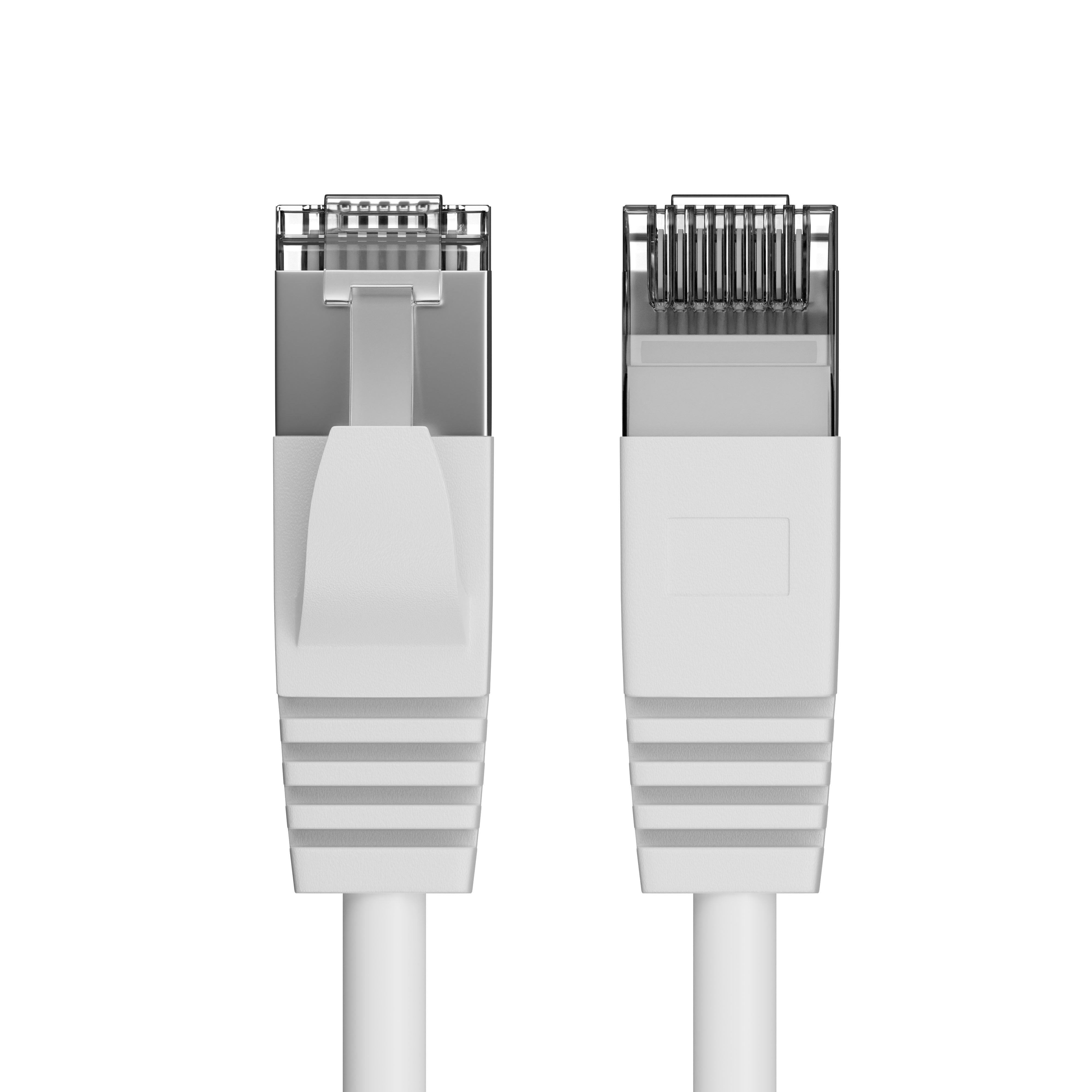 FozTech - CAT6 Unshielded RJ45 Ethernet LAN UTP Patch Cable PVC - White - Ethernet Cables - FozTech