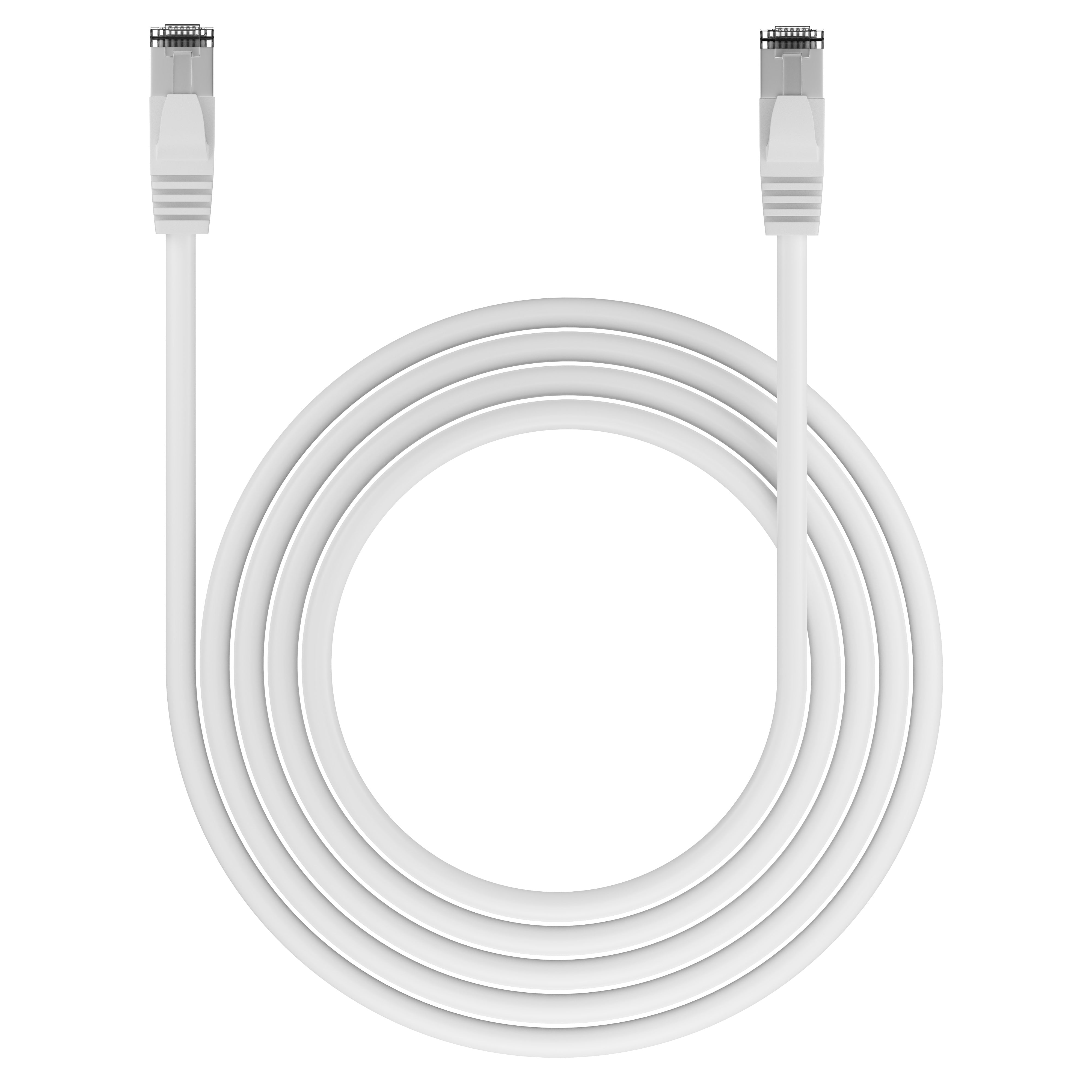 FozTech - CAT6 Unshielded RJ45 Ethernet LAN UTP Patch Cable PVC - White - Ethernet Cables - FozTech
