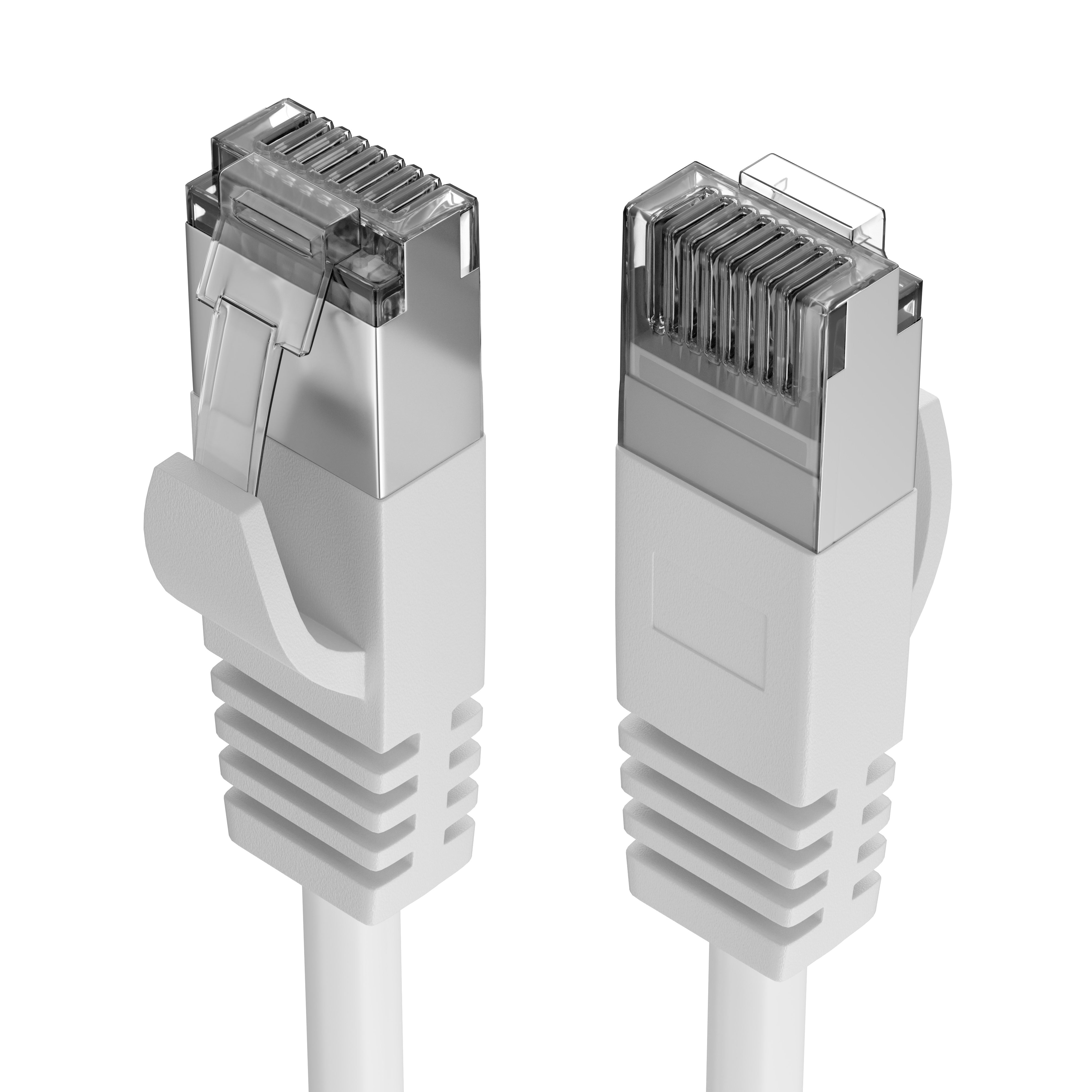 FozTech - CAT6 Unshielded RJ45 Ethernet LAN UTP Patch Cable PVC - White - Ethernet Cables - FozTech