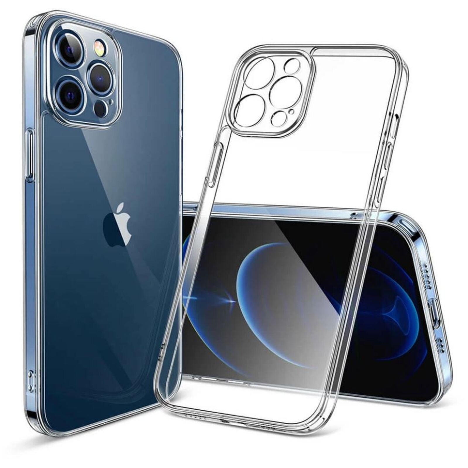 FozTech - Clear Shock Proof Silicone Slim Case Cover for iPhone - Transparent - iPhone Phone Case - FozTech Official Store