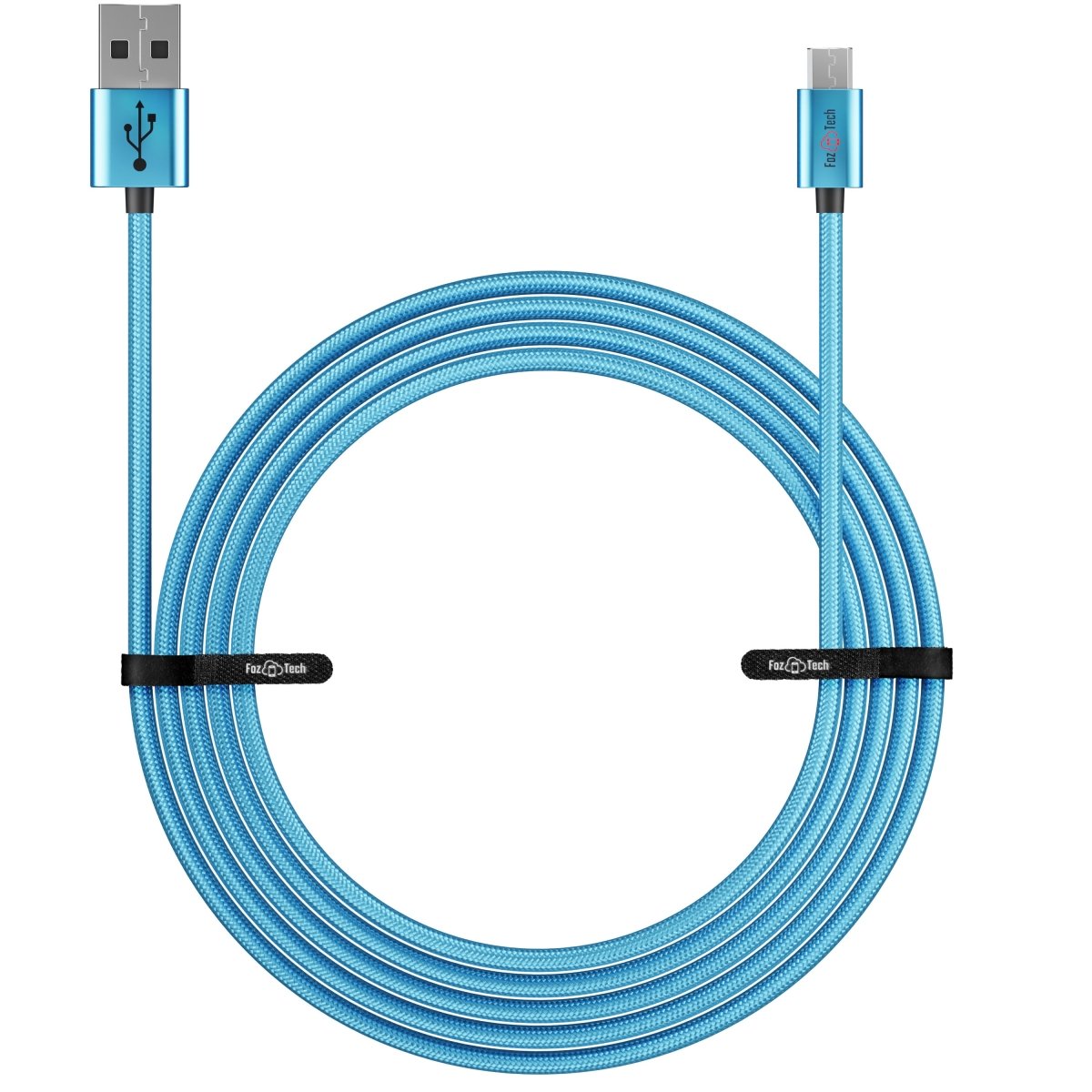 FozTech - CORE Series - USB 2.0 Male to Micro USB Charger Data Cable - Blue - USB Cable - FozTech Official Store