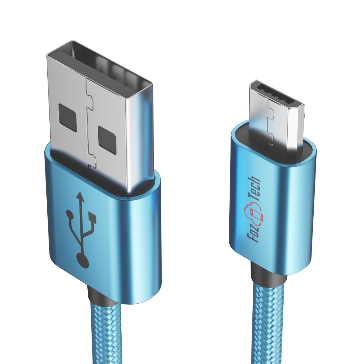 FozTech - CORE Series - USB 2.0 Male to Micro USB Charger Data Cable - Blue - USB Cable - FozTech Official Store