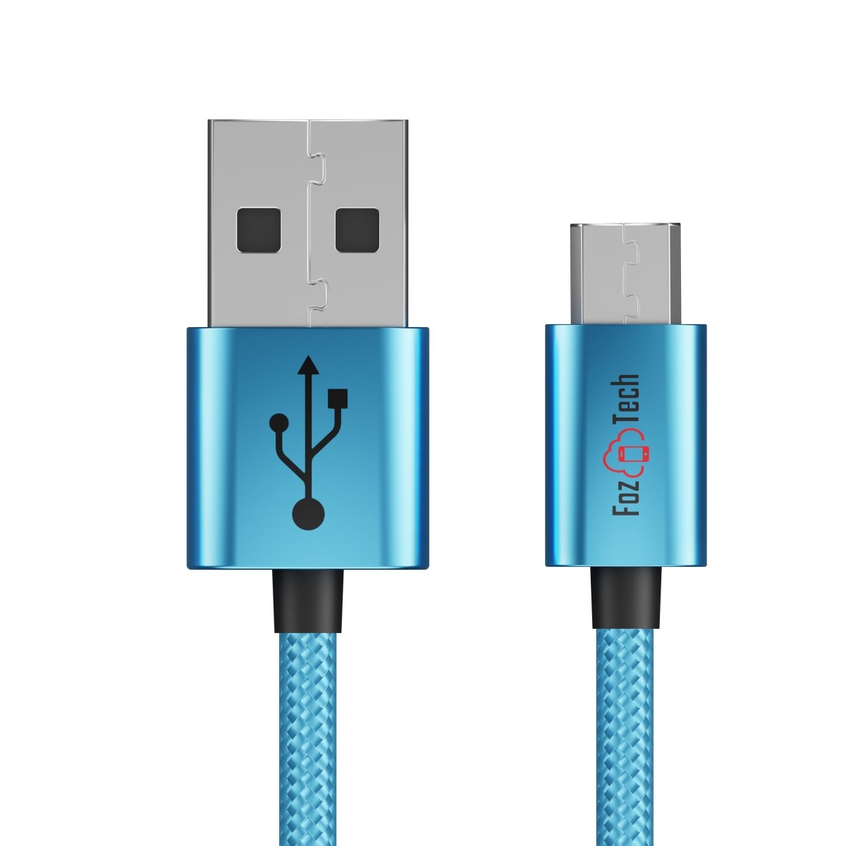 FozTech - CORE Series - USB 2.0 Male to Micro USB Charger Data Cable - Blue - USB Cable - FozTech Official Store