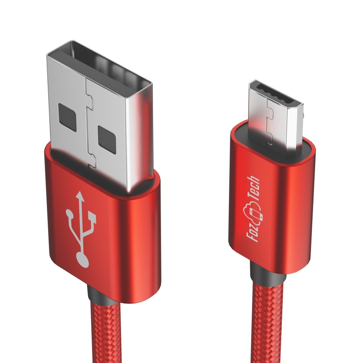 FozTech - CORE Series - USB 2.0 Male to Micro USB Charger Data Cable - Red - USB Cable - FozTech Official Store
