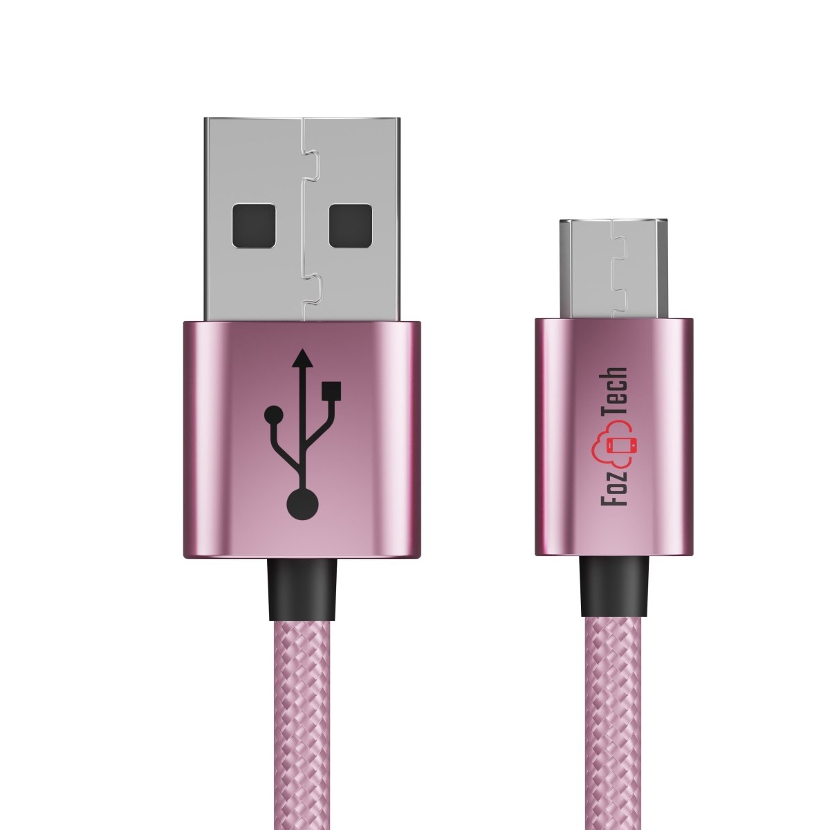 FozTech - CORE Series - USB 2.0 Male to Micro USB Charger Data Cable - Rose Gold - USB Cable - FozTech Official Store