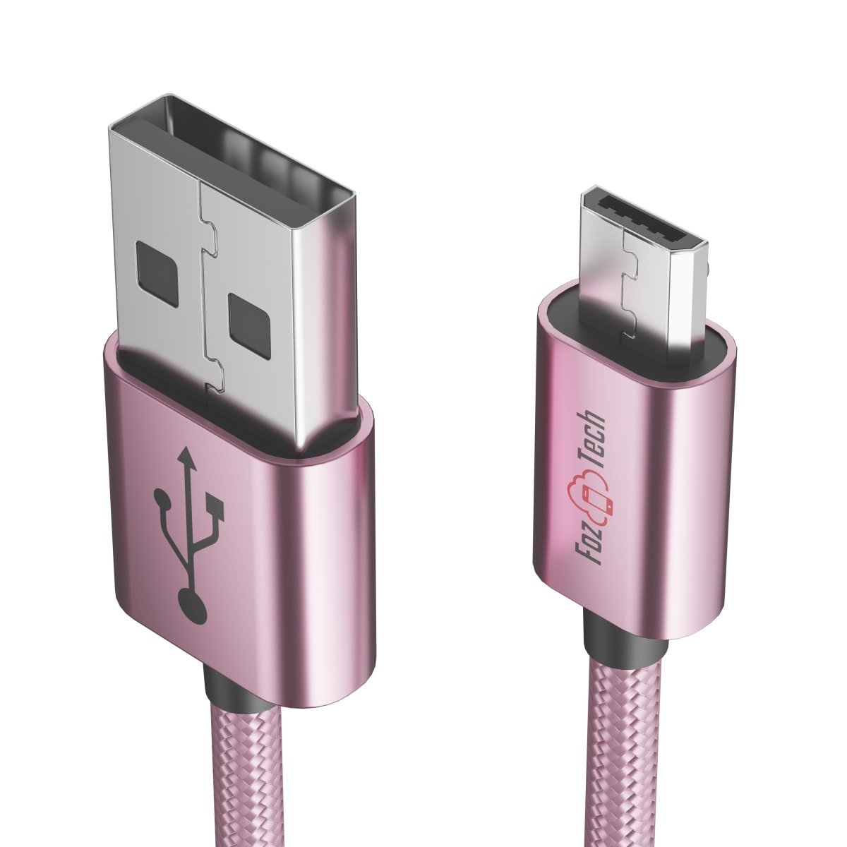 FozTech - CORE Series - USB 2.0 Male to Micro USB Charger Data Cable - Rose Gold - USB Cable - FozTech Official Store