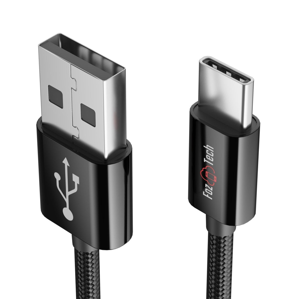 FozTech - CORE Series - USB 2.0 Male to USB-C Charger Data Cable - Black - USB Cable - FozTech Official Store