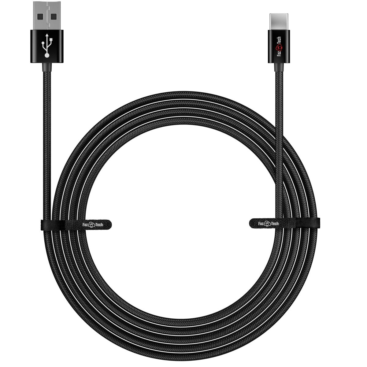 FozTech - CORE Series - USB 2.0 Male to USB-C Charger Data Cable - Black - USB Cable - FozTech Official Store