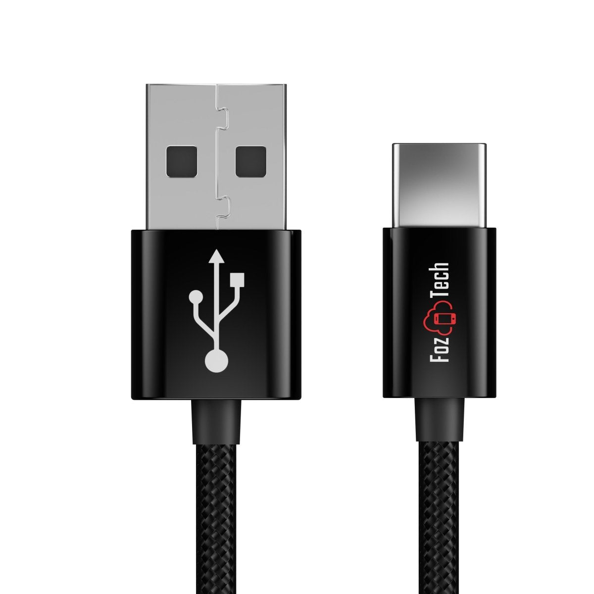 FozTech - CORE Series - USB 2.0 Male to USB-C Charger Data Cable - Black - USB Cable - FozTech Official Store