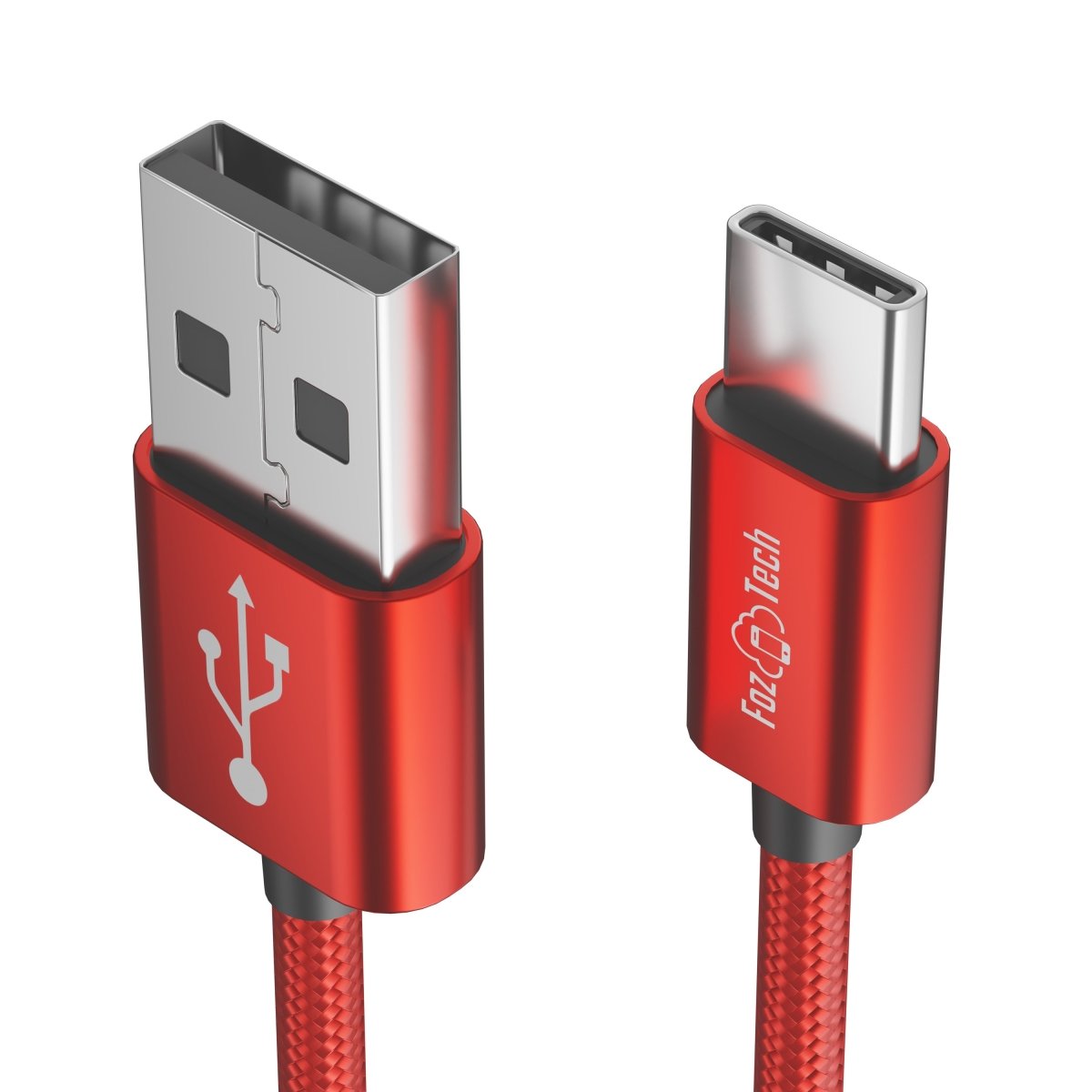 FozTech - CORE Series - USB 2.0 Male to USB-C Charger Data Cable - Red - USB Cable - FozTech Official Store