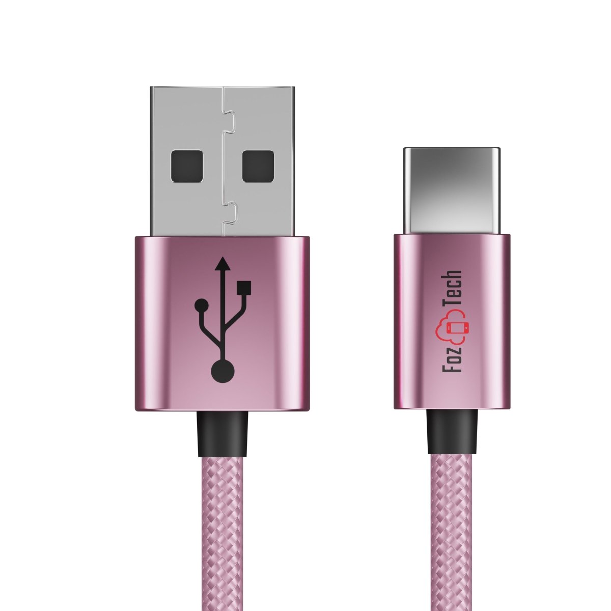 FozTech - CORE Series - USB 2.0 Male to USB-C Charger Data Cable - Rose Gold - USB Cable - FozTech Official Store