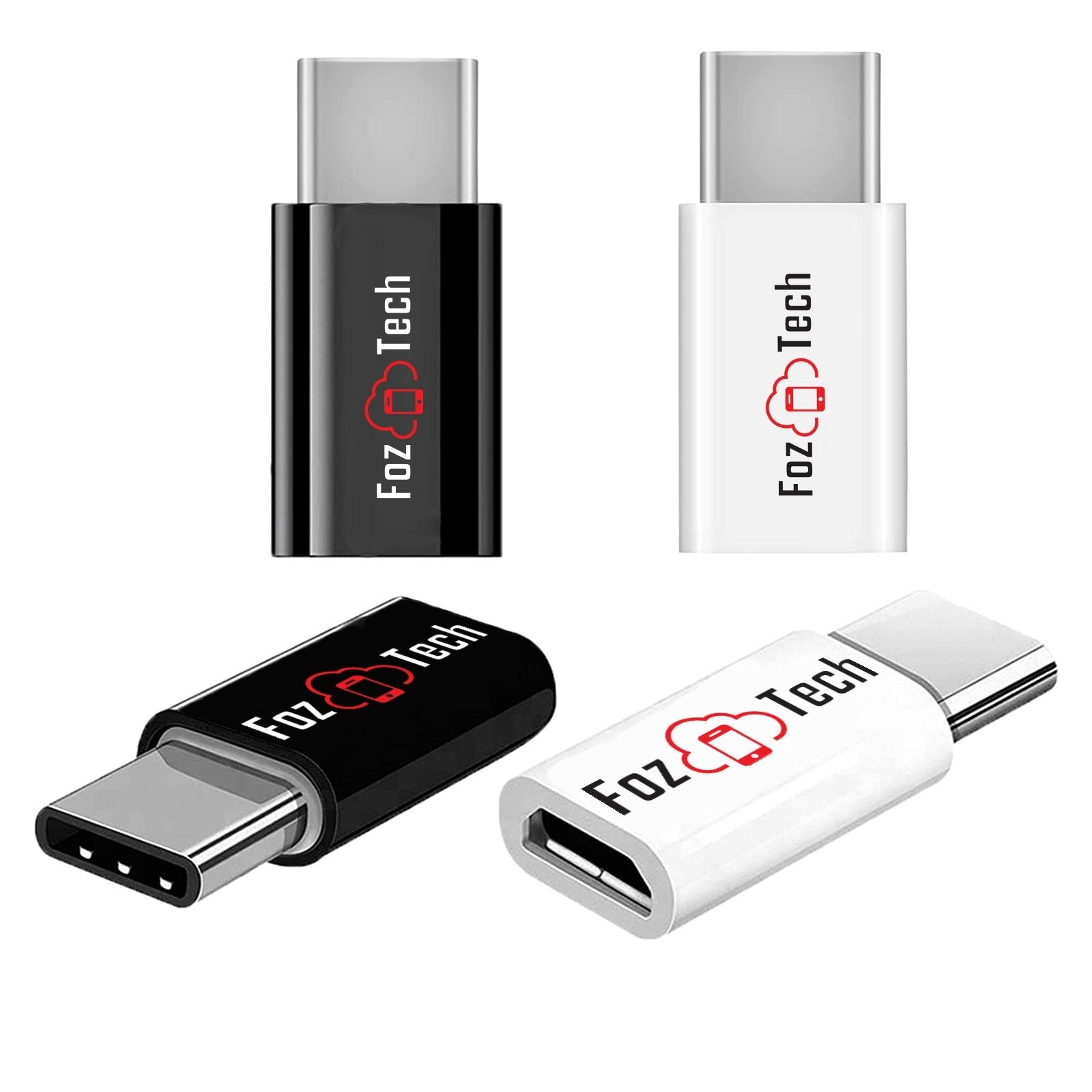 FozTech - Micro USB (Female) to USB-C (Male) Adapter Converter - USB Adapters - FozTech Official Store