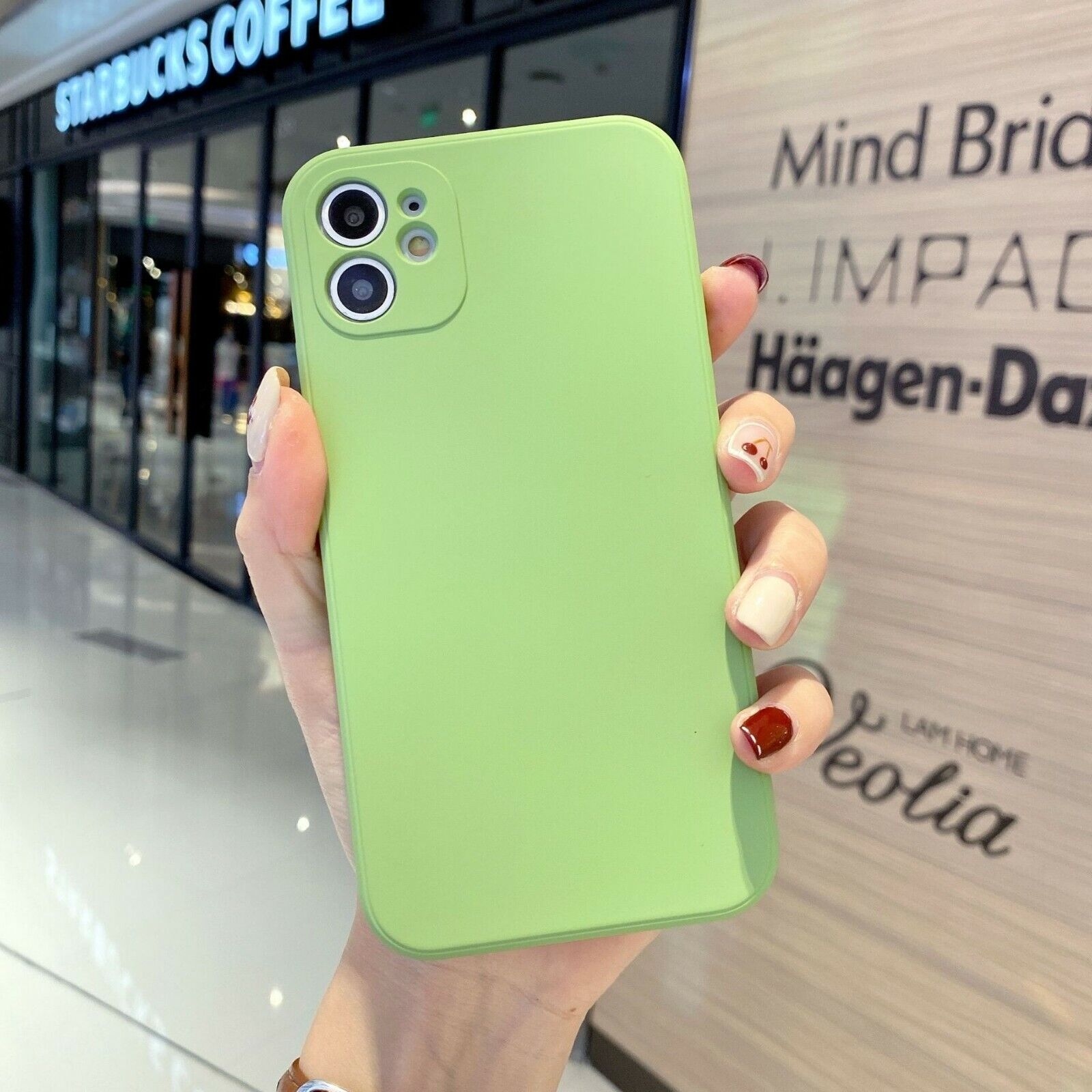FozTech - ShockProof Silicone Slim Case Cover for iPhone - Green - iPhone Phone Case - FozTech Official Store