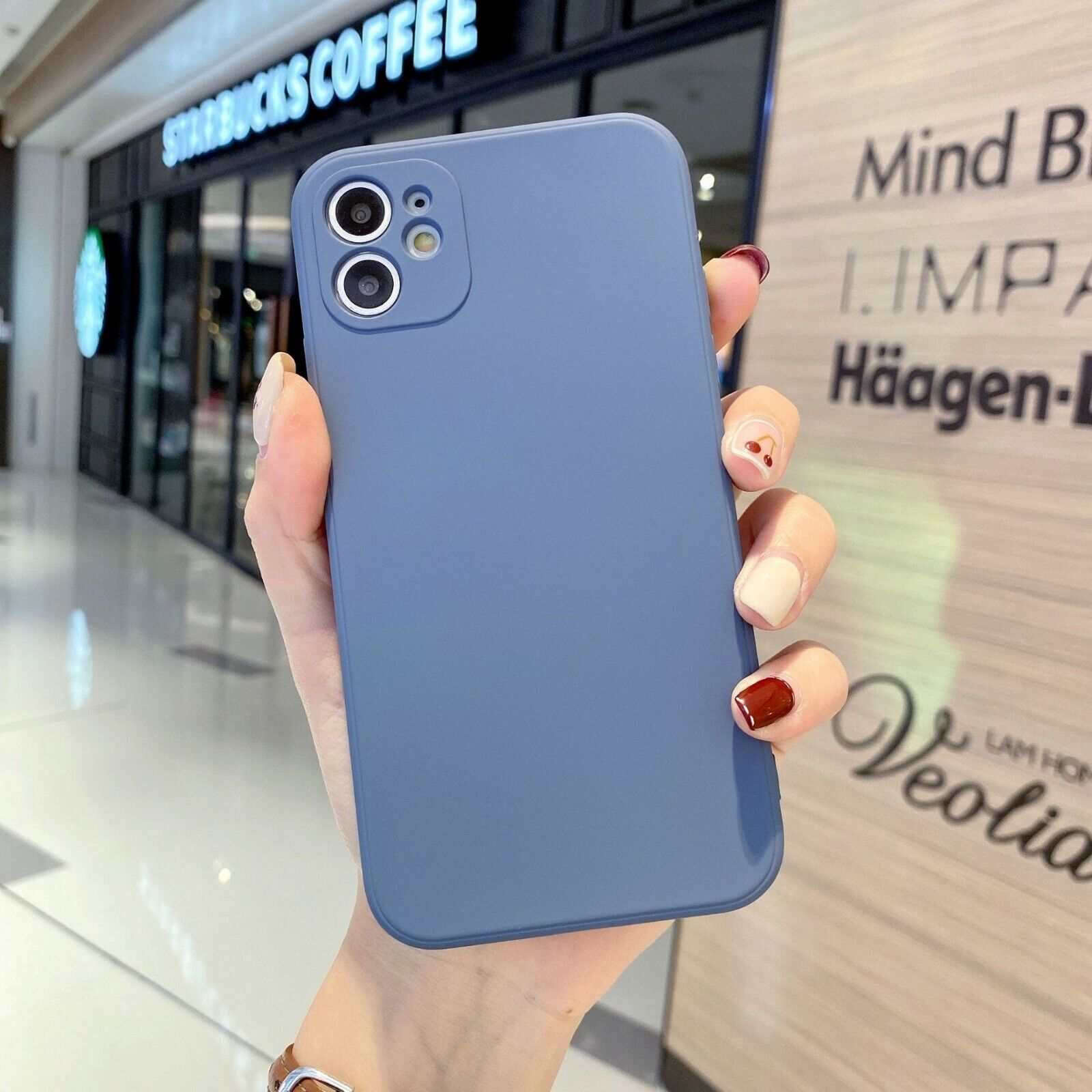 FozTech - ShockProof Silicone Slim Case Cover for iPhone - Lavender Grey - iPhone Phone Case - FozTech Official Store