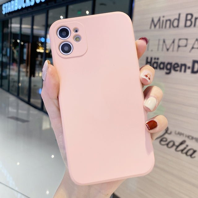 FozTech - ShockProof Silicone Slim Case Cover for iPhone - Light Pink - iPhone Phone Case - FozTech Official Store