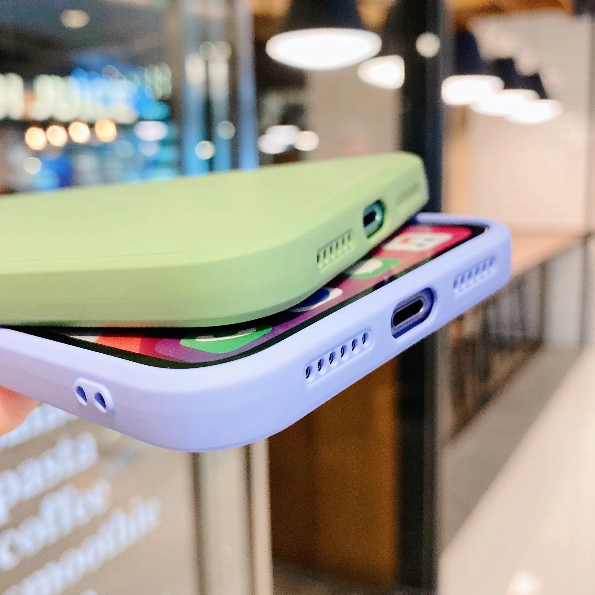 FozTech - ShockProof Silicone Slim Case Cover for iPhone - Red - iPhone Phone Case - FozTech Official Store