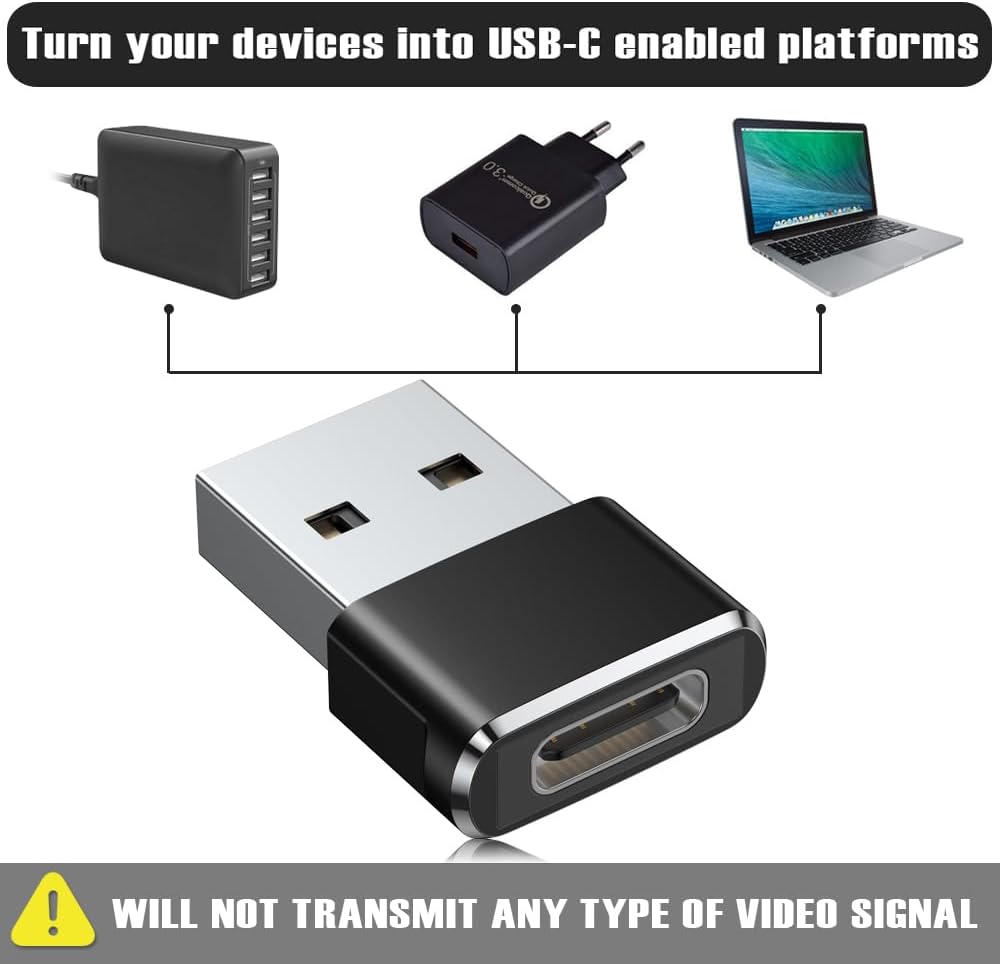 FozTech - USB-A (Male) to USB-C (Female) Adapter Converter - USB Adapter - FozTech